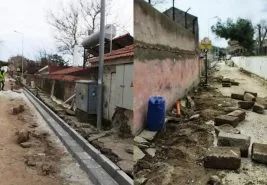 Bozcaada Altyapı Çalışmaları Devam Ediyor