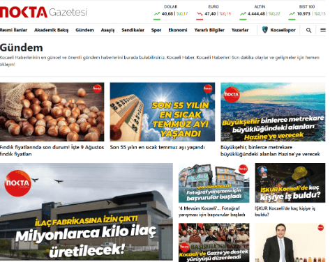 Kocaeli'nin Haber Merkezi: Nokta Gazetesi 3 nokta gazetesi